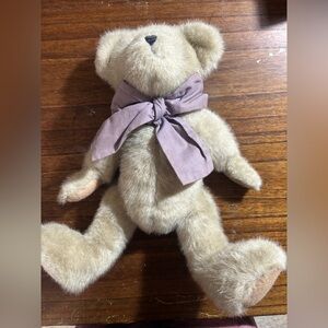Boyd’s Plush Teddy Bear with Purple Bow